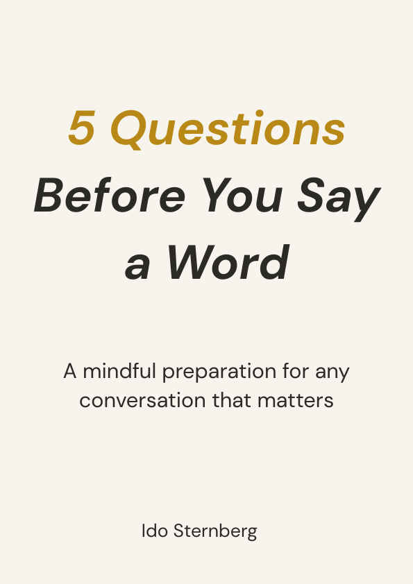 5 Questions Before You Say a Word worksheet
